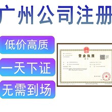 廣州工商營業執照代辦服務 專業、高效、省心
